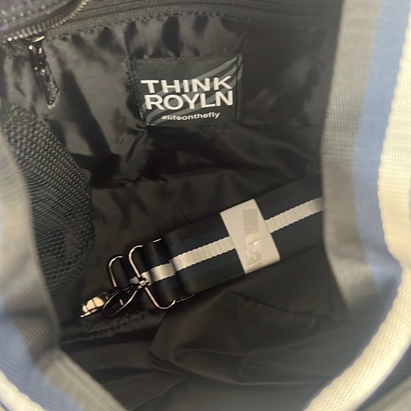 Think Royln Pride Wingman Tie-Dye Denim Quilted Tote - Picture 5 of 14